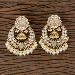 Indo Western Chand Earring With Gold Plating
