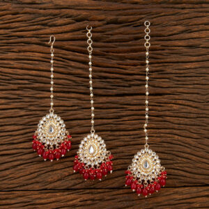 Indo Western Delicate Earring Tikka With Gold Plating