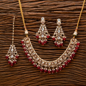 Indo Western Meenakari Necklace With Gold Plating
