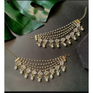 Gold Plated Pearl Kanchain Sahare