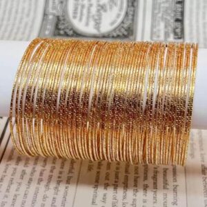 Gold Plated Gold Color Bangles