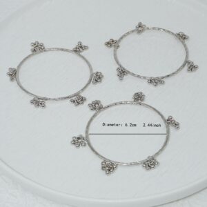 Ghungroo Silver 3 pc bangles - Image 4
