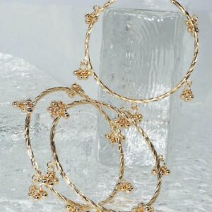 Ghungroo gold 3 pc bangles - Image 3