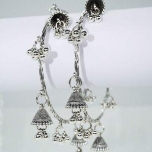 Silver bangles Iron Alloy Set of 2