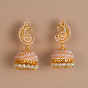 Peacock Jhumki With Gold Plating