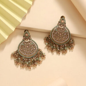 Pista Green Color Earrings