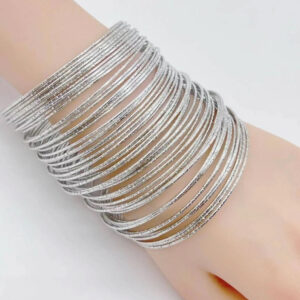 Minimilist Silver Bangles