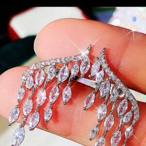 Waterfall cubic zirconia earrings - Image 3